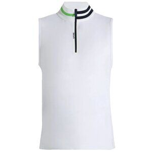 NWT G/FORE Men's Double Knit Pique Golf Vest Gilet Atlantic